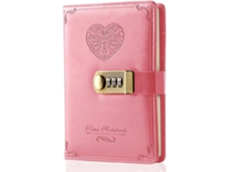 Diário Com Cadeado Para Meninas, Diário De Couro Com Cadeado Por Senha, Caderno Secreto Fofo Com Cadeado De Combinação Para Mulheres E Adultos