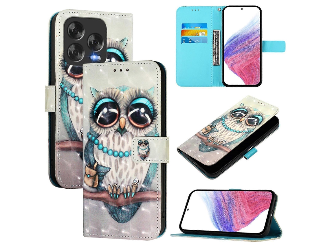 Capa De Celular De Couro Com Flip Horizontal E Pintura 3d