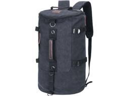Mochila De Caminhada Preta De Grande Capacidade, Tamanho 49x29x32cm, Estilo Militar, Para Transporte E Organização Prática Dos Artigos Indicados