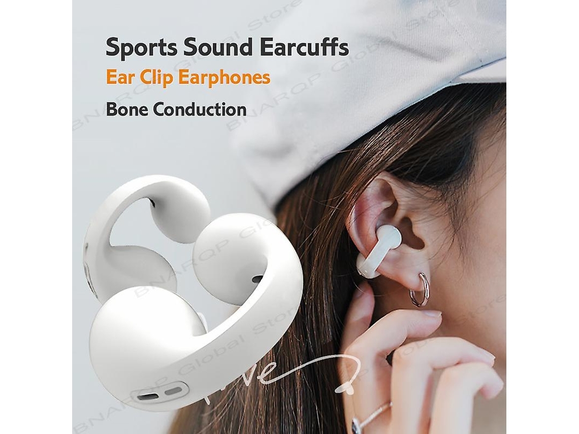 Auriculares Bluetooth True Wireless  Bone Conduction 5.3 Earring Waterproof Tws Sports Earbuds Ear Hook With Mic*