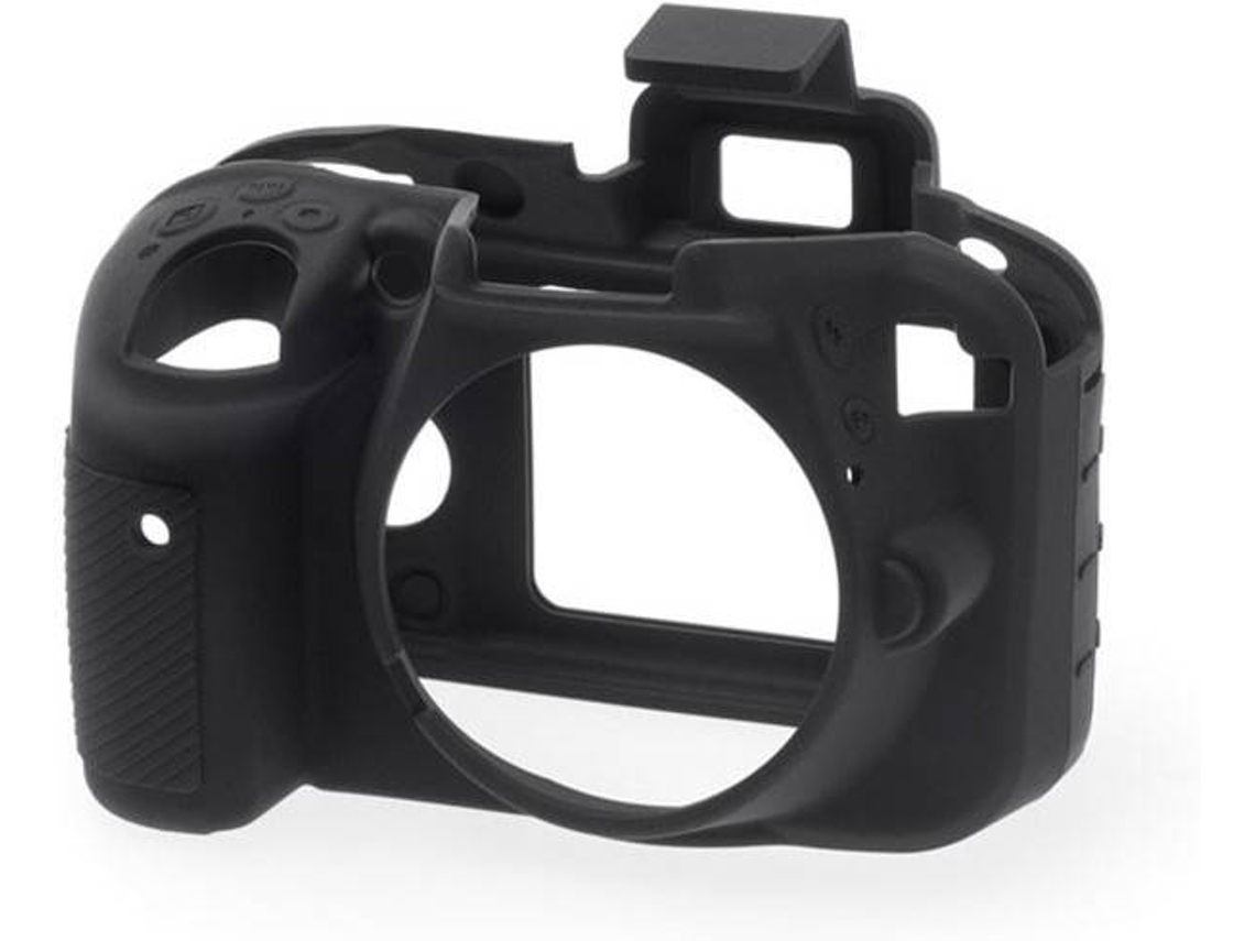 Capa de silicone EASYCOVER Nikon D3300/3400 Preto