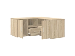 Corner Cabinet, Corner Cabinets Vidaxl Marrom Madeira Processada (n/a)