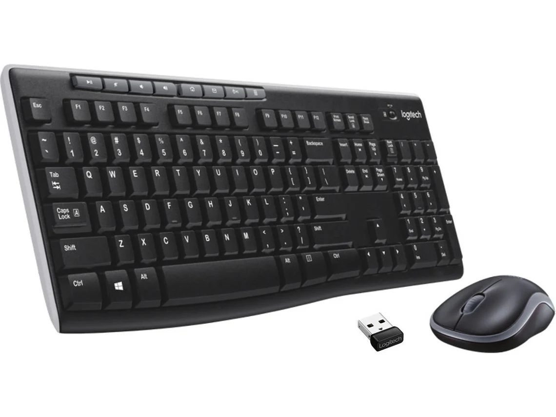 Teclado + Rato LOGITECH Combo MK270 (Wireless - Teclado Numérico)