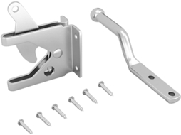 Fechadura De Cerca Abaodam Heavy Duty Com Alavanca Gravidade, Trava Automática De Aço Carbono Com Hastes