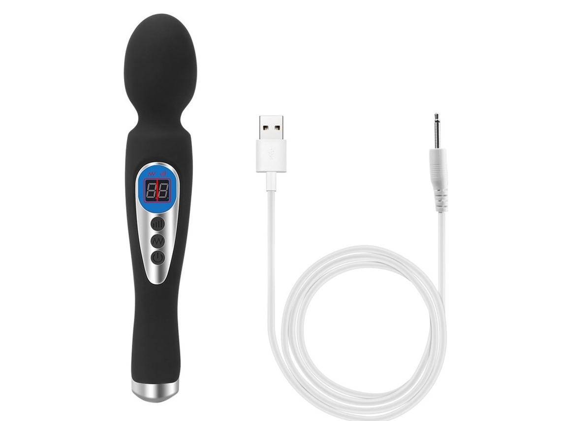 Vibrador De Massagem Recarregvel Usb Com Vrias Frequncias Para Adultos (preto)