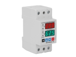 Protetor De Tensão Sobrecarga E Subcarga Ac220v 63a Com Display Duplo E Retenção Magnética