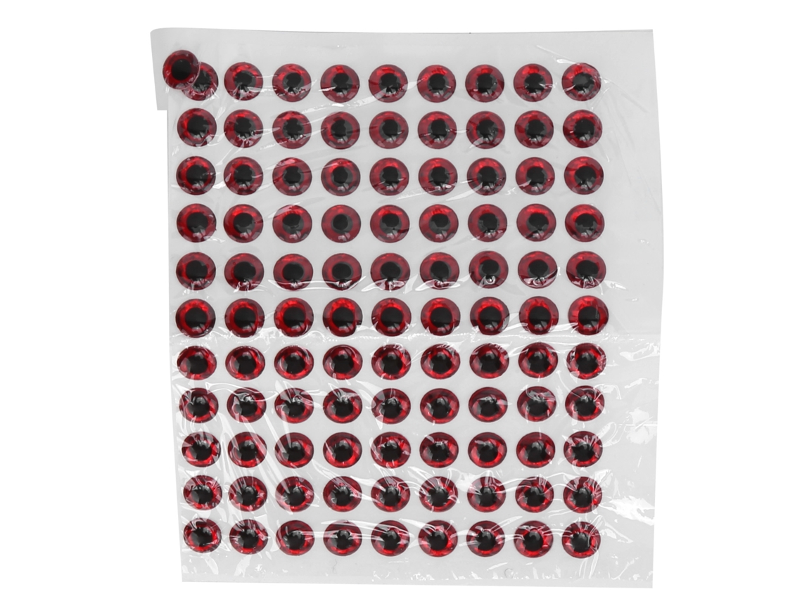 100 Olhos Artificiais De Isca De Pesca 3d Oval Adesivos Diy Acessórios De Pesca 7mm