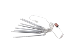 2026 luz de Cadena Led Smd2835 Impermeable 8 Tubos 30cm Blanco Decoración Exterior Navidad Festiva