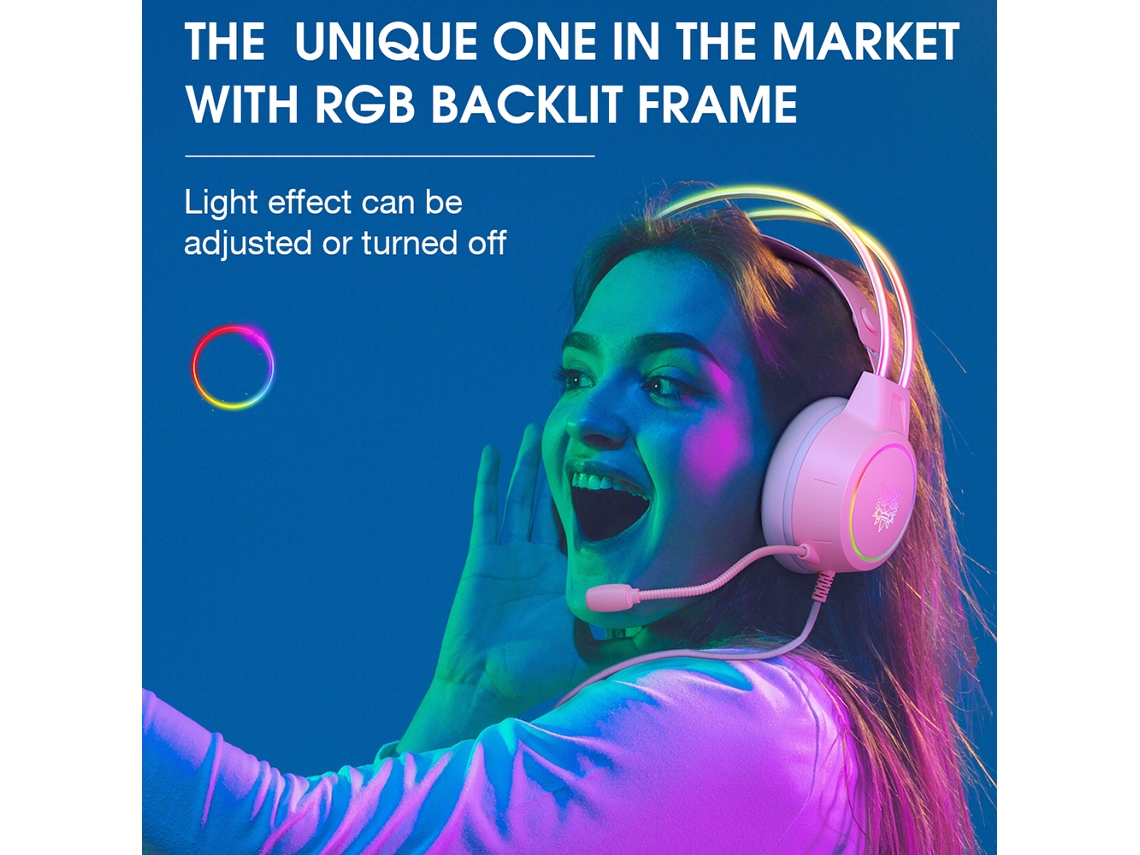Headset Gamer Onikuma Com Microfone E Luzes Rgb