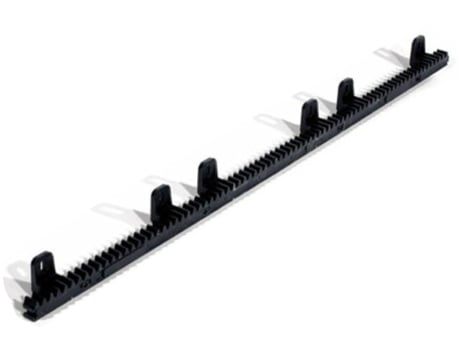 Cremalheira de Nylon para Portas de Correr de Garagem Núcleo de Aço de 1 Metro X 30 Mm de Espessura. Módulo 4 MOTIC