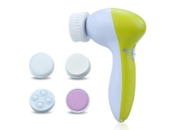 Escova de Limpeza Facial com Vibração Ultrassônica e Dois Modos, Massageador Elétrico Verde Claro GOKOCO