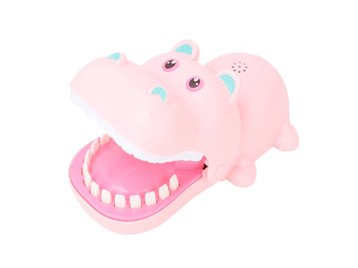 Mali brinquedo de Tabuleiro Bite Finger Hipopótamo Portátil Rosa para Crianças 6+ Anos