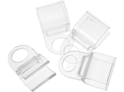 Cabilock Conjunto De 4 Alças Transparentes Para Persianas, Clipe De Elevação Sem Fio Para A Haste Inferior Da Persiana