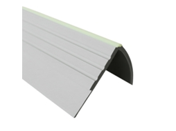 Perfil De Borda De Escada Quest Pvc 40x40 Mm Fluorescente, Cinzento, 150 Cm