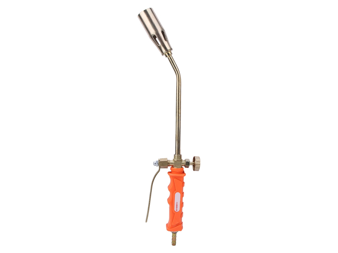 Pistola de chama a gás liquefeito com bico de 30 mm para camping, churrasco e soldagem com interruptor Duplo