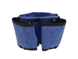 Suporta copos para Mala Oxford Cloth Livre Mãos Acomoda 2 Bebidas para Viagem Azul