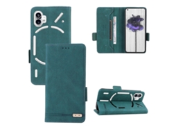 Capa De Couro Flip Com Fecho Magnético Para Celular For Nothing Phone 1