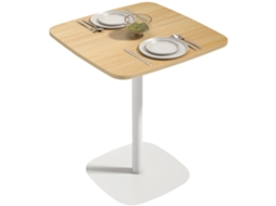 Mesa de Refeição Pequena PROFESIA BOYANG em Aço e Madeira (60x60x75 cm) para 2 pessoas