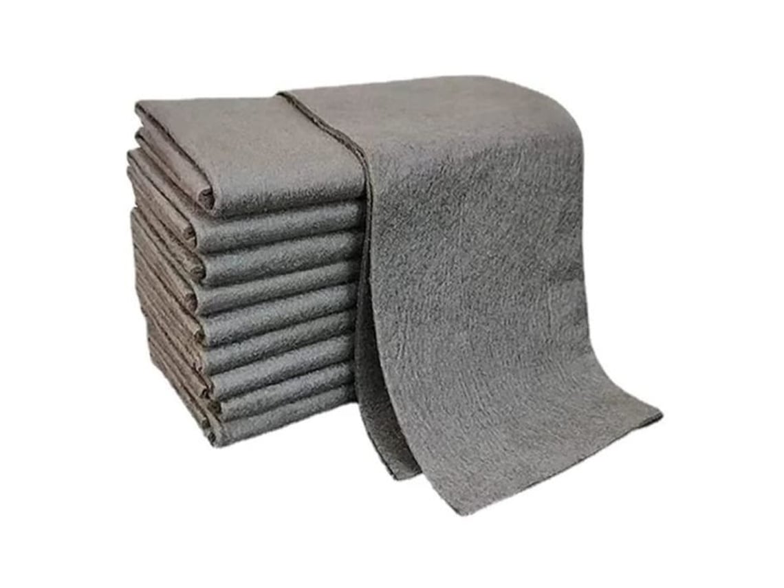 Pacote com 5 Panos de Limpeza Mágicos, Sem Manchas e Sem Fiapos, para Casa, Cozinha e Vidros de Carro AQUAFORGE