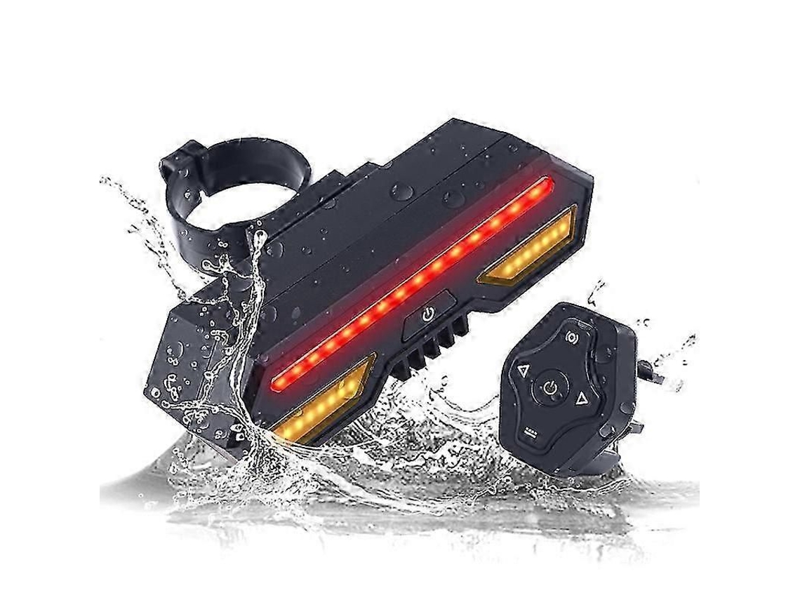 Lanterna Traseira De Led Recarregável Via Usb Para Bicicleta - Luz De Segurança Traseira Para Mountain Bike Com Alerta De Freio Inteligente.