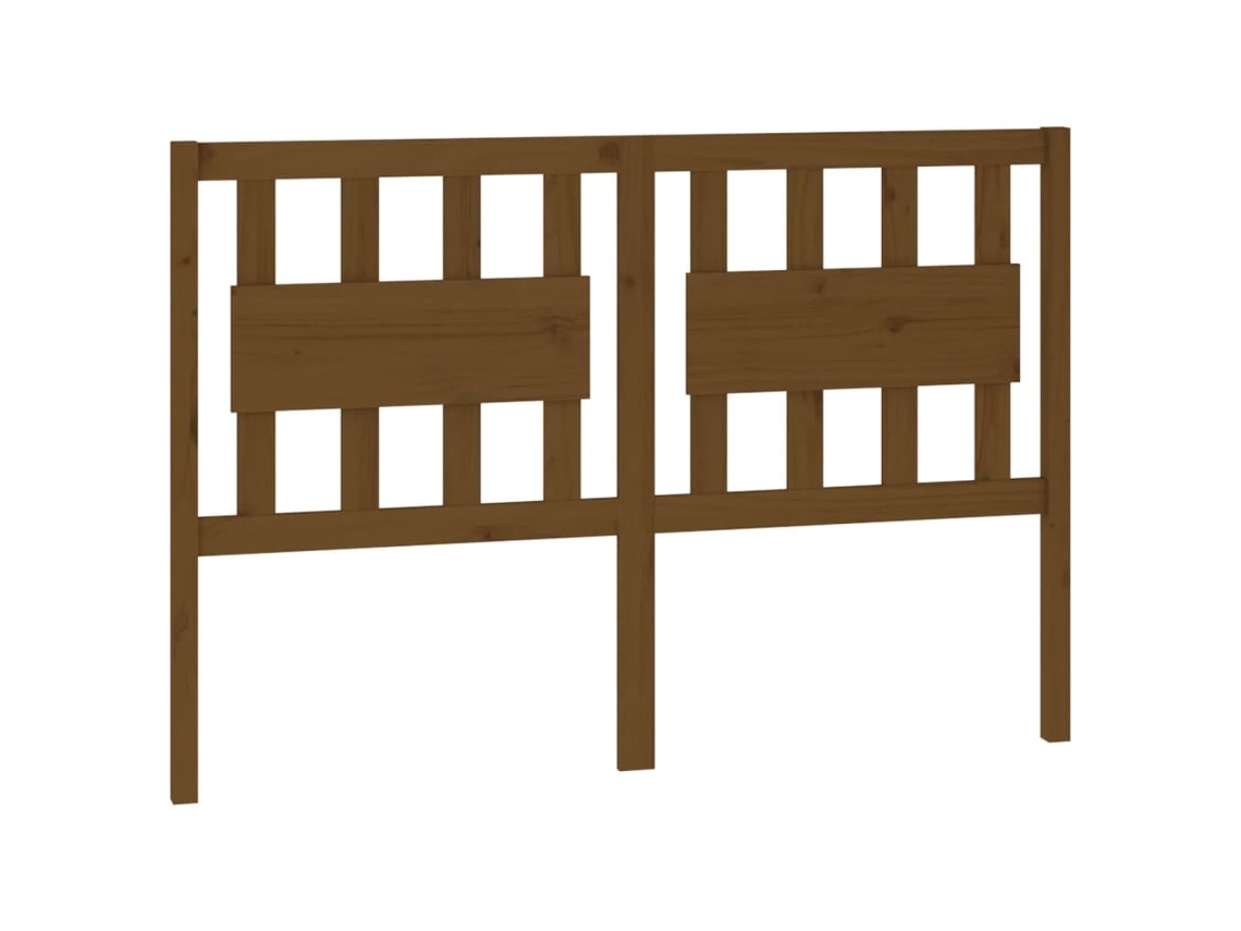 Bed Headboard, Bed Headboards Vidaxl Marrom Madeira De Pinho (145.5 X 100 Cm)