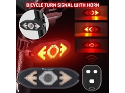 Ferramentas de Ciclo Led Luz Traseira Da Bicicleta Usb Recarregável Controle Remoto Piscando com Chifre F1577
