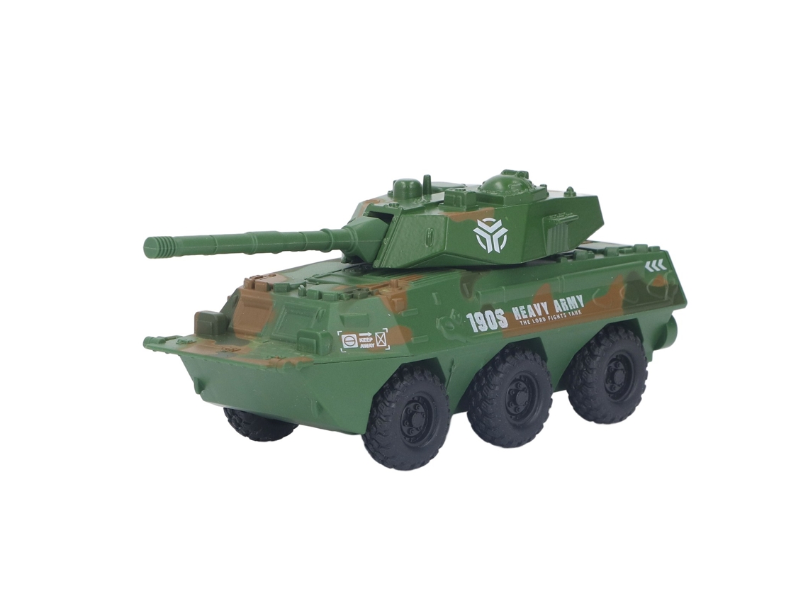 Ats brinquedo de Caminhão Militar com Tração para Trás, Modelo de Veículo de Batalha em Liga Realista para Meninos e Meninas
