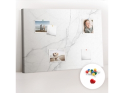 Quadro De Cortiça Mármore Decorativo Para O Escritório Espelharte (70x100 Cm)