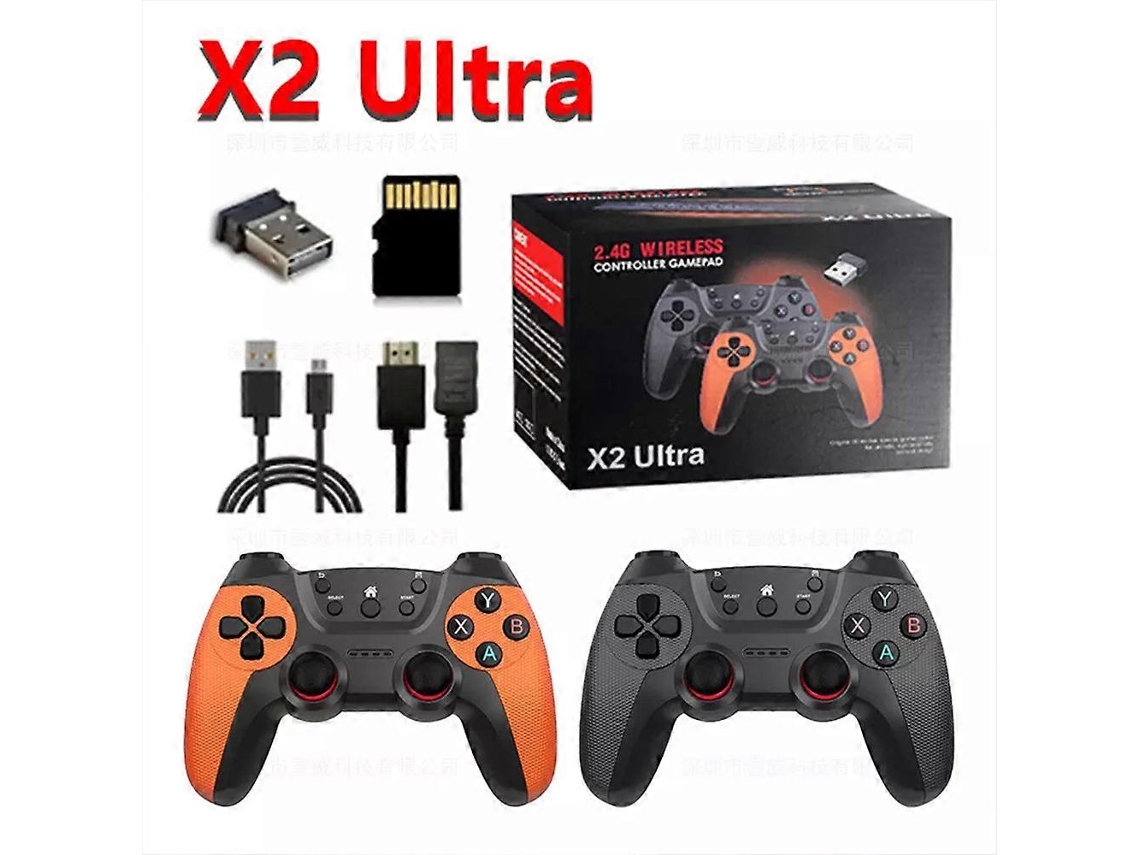 X2 Ultra Video Game Stick Console Ou Solo 2.4g Dual Wireless Controller 4k Hd 30000 Jogos 64g/128g Jogos Retro Presente De Natal Ly Ebike