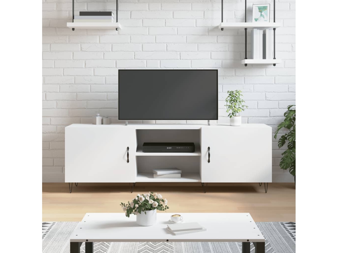 Vidaxl Móvel Para Tv 150x30x50 Cm Derivados De Madeira Branco