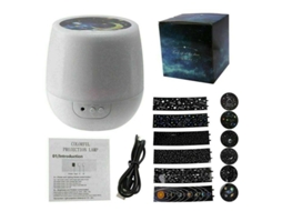 Girando a luz LED Light Projecor Star Moon Sky Crianças Lâmpada de humor Night Hoje de Natal SLD