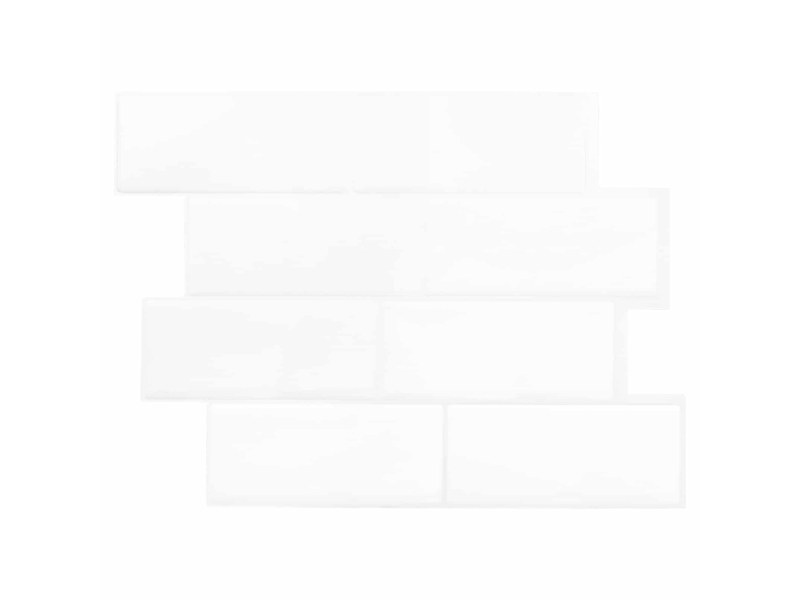 Vidaxl Azulejo Subterrâneo 20 Unid. Branco 29 X 21 Cm