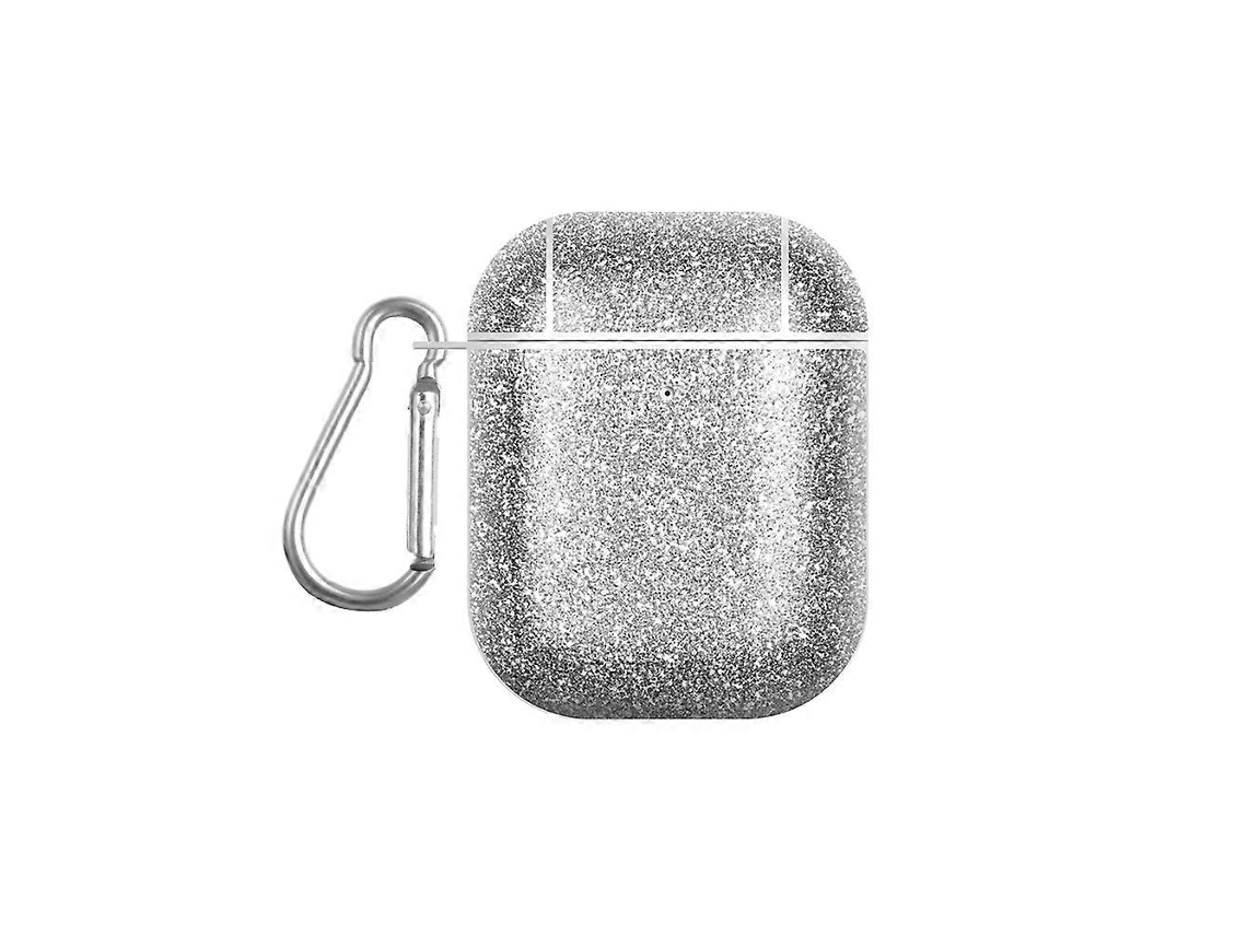 Camada para fone de ouvido Tws em policarbonato com textura Pele e Glitter. GIECY