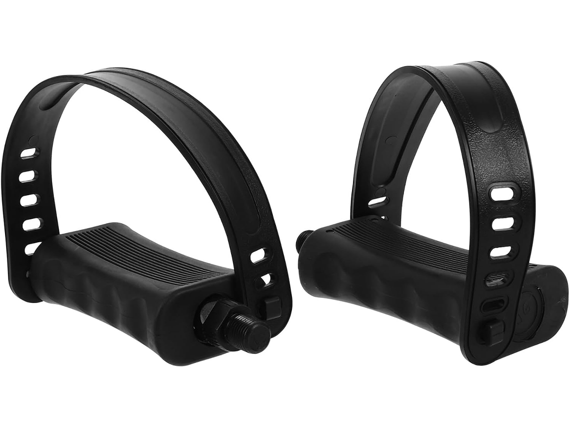 Pedais Planos Antiderrapantes Para Bicicleta Ergométrica, Eixo De