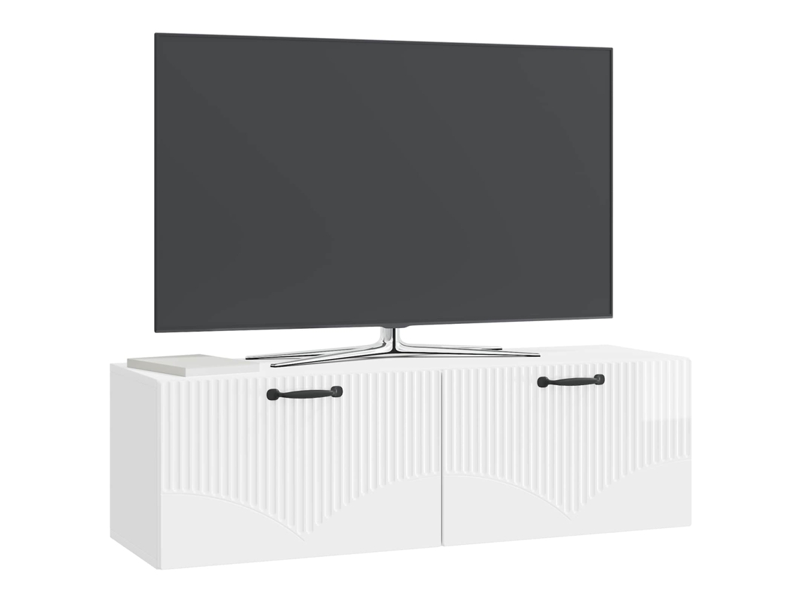 Gabinete de Tv de Parede Branco Brilhante 98 X 31 X 30 Cm MAISON EXCLUSIVE