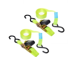 ProPlus conjunto 2 cintas para amarrar com roquete + 2 ganchos, 5 m