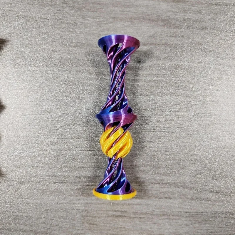 Brinquedo de Dedo Pirâmide Lançadora, Árvore Espiral, Enfeite Anti stress MDUG (roxo)