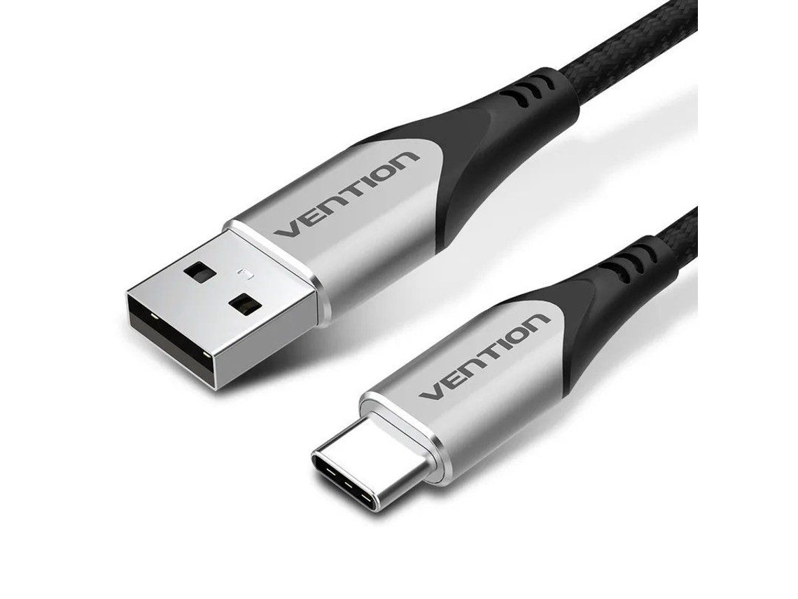 Cabo Usb 2.0 VENTION Codhi/ Usb Tipo-C Macho Usb Macho/ 3M/ Cinza