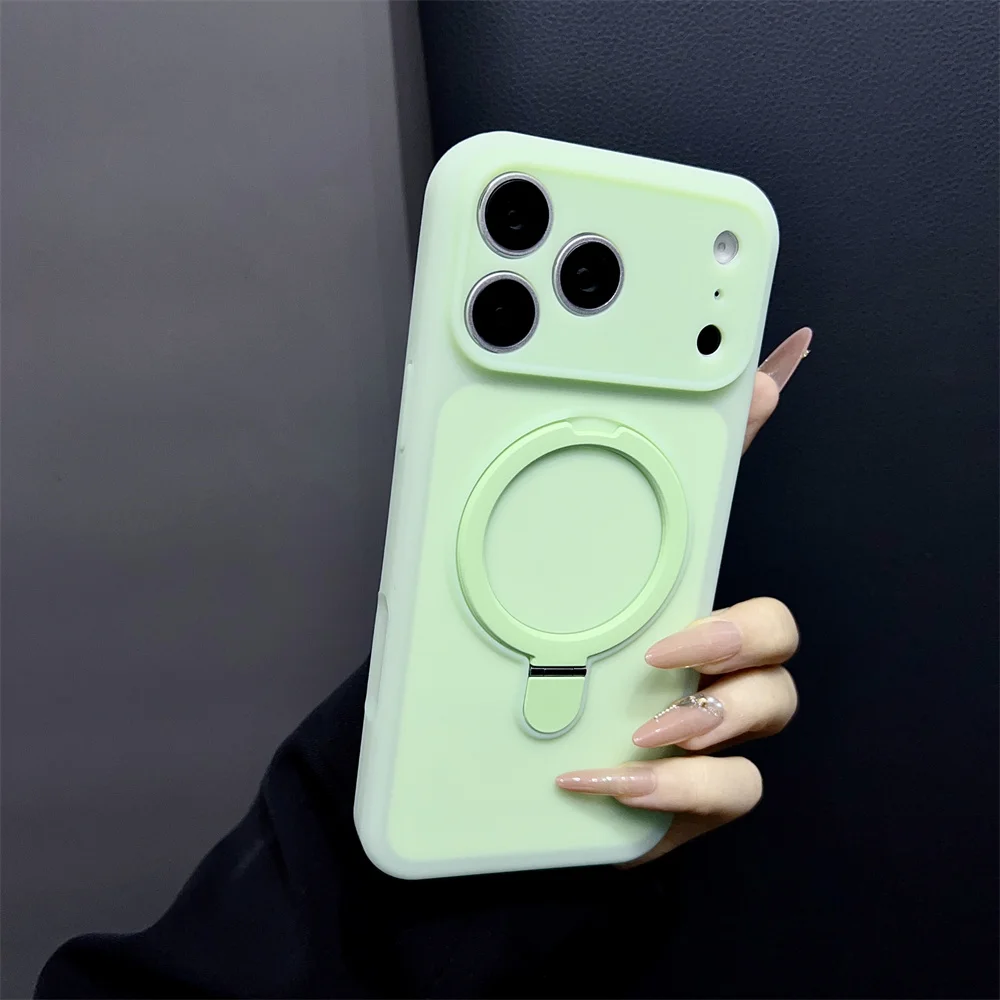 Capa De Silicone Para Iphone 17 Pro Max (ciano), Compatível Com Iphone, Capa Protetora À Prova De Choque.