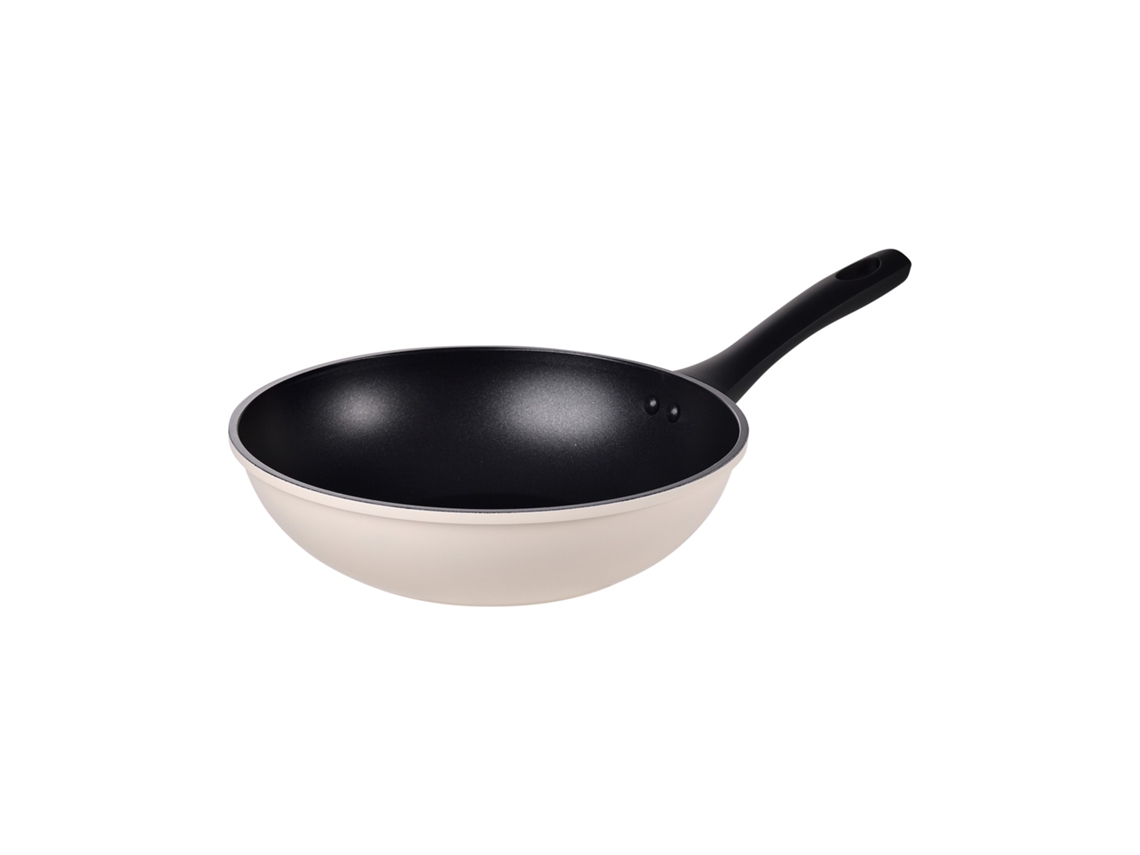 Wok Ø26 Cm em Alumínio Forjado Branco Expert Nerja SAN IGNACIO