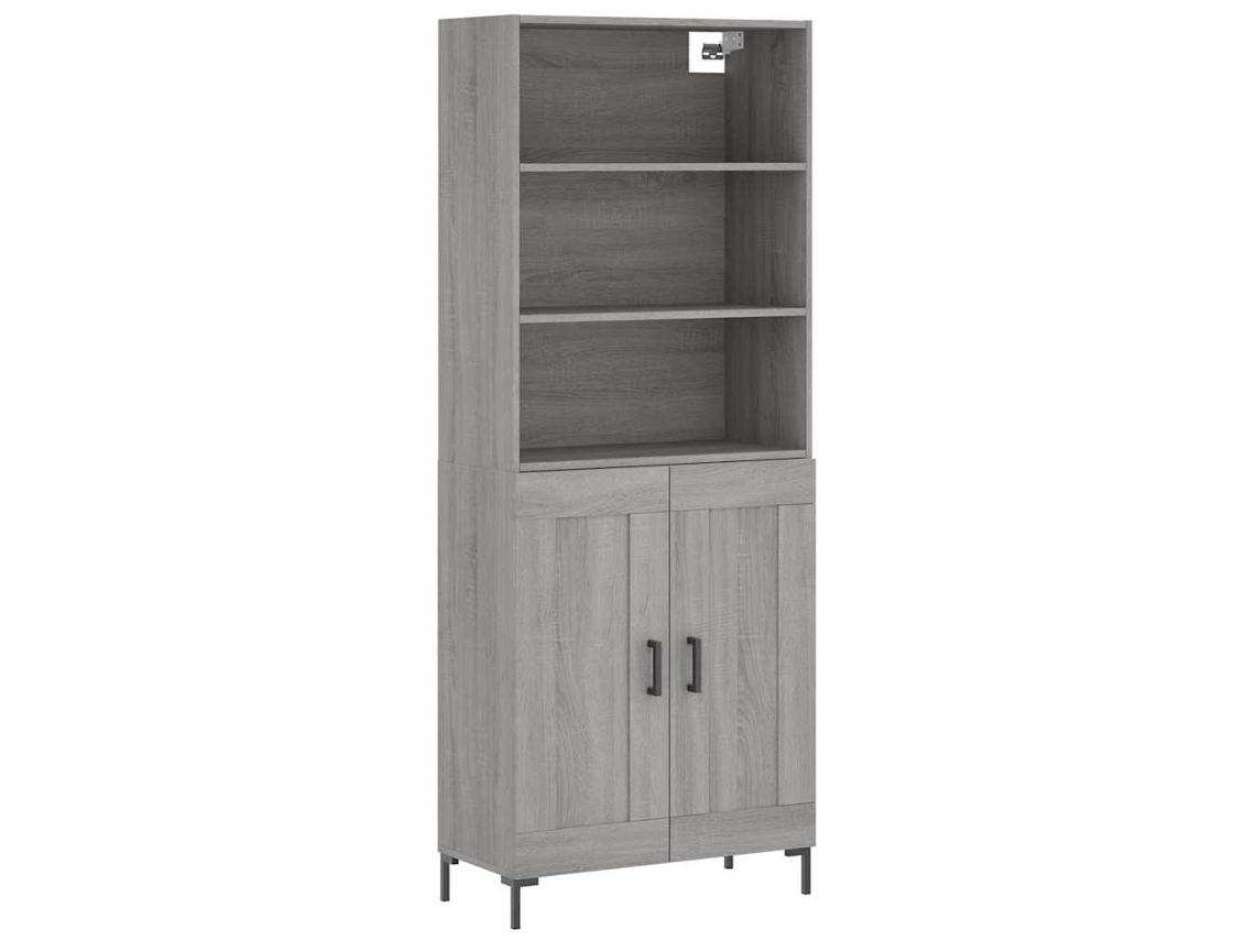 Guarda-roupa alto em madeira Sonoma Cinza, exclusivo da Maison (69,5 x 34 x 180 cm)
