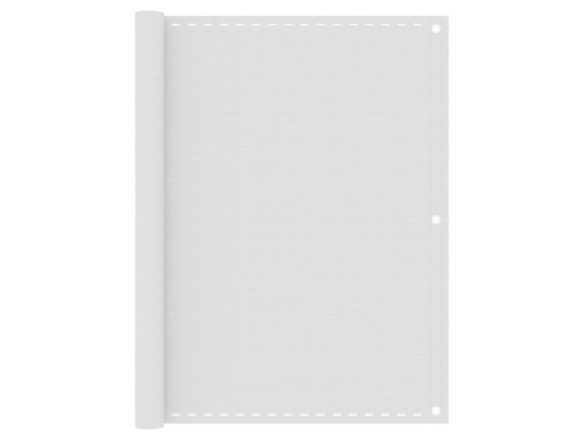 Vidaxl Tela De Varanda 120x400 Cm Pead Branco