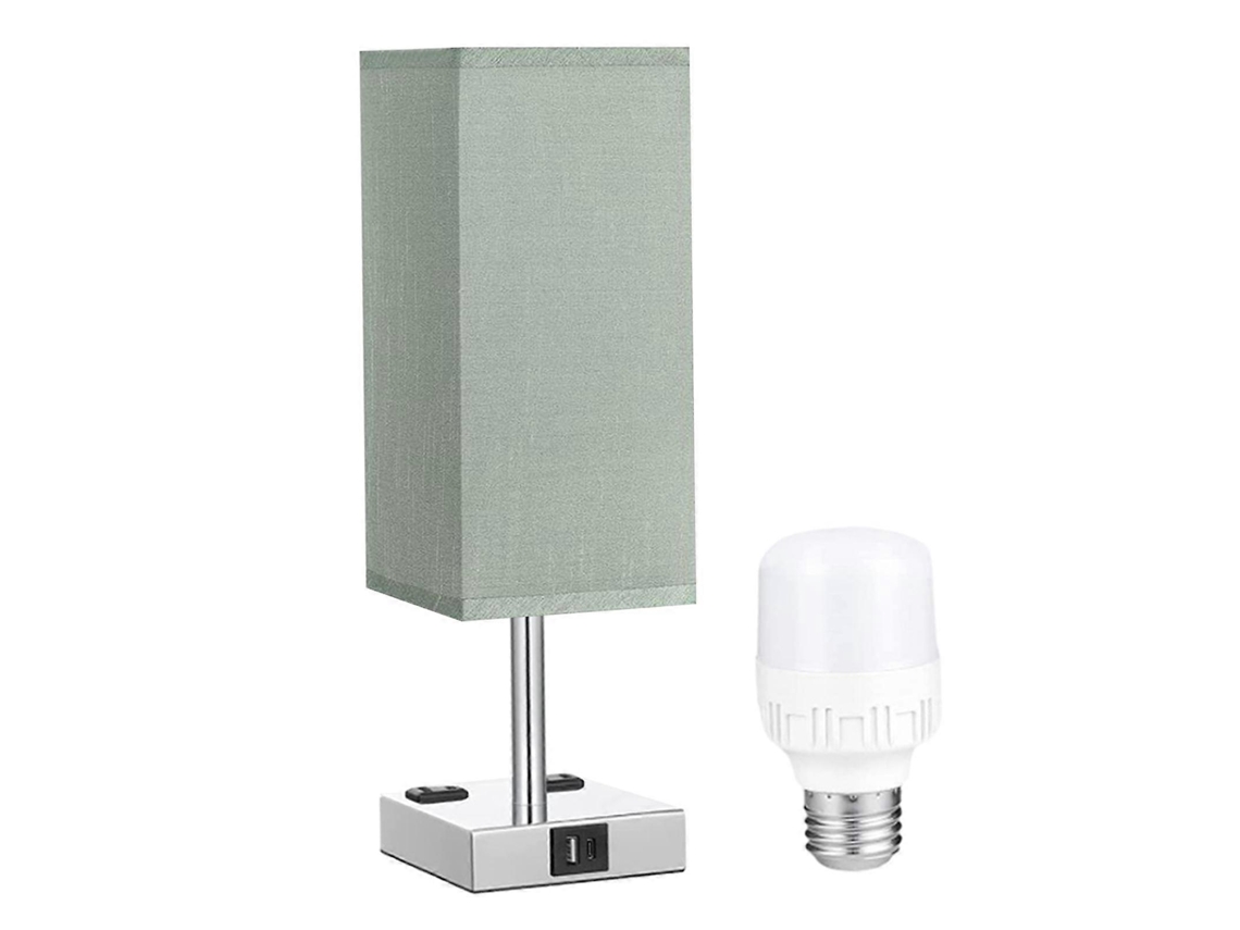 Table Lamp Bedside Lamp, Decorative Modern Table Night Light, E26 Nightstandgreen