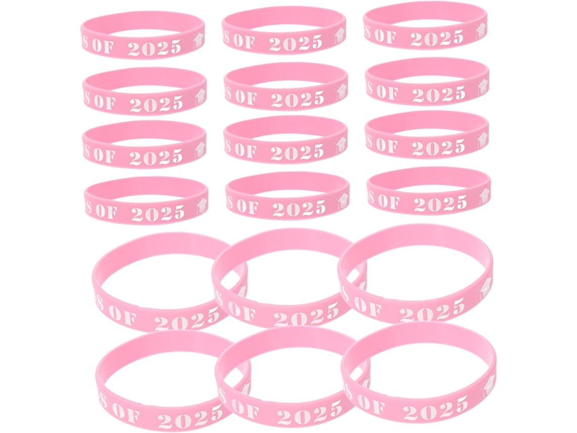 25-pulseiras De Silicone Para Festa Formatura, Acessórios Decorativos Para A Turma De 2025, Lembrancinhas Escolares