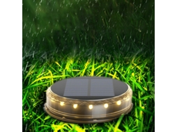 Luminárias solares para postes, 2 modos de iluminação, led, para deck e cerca, preto AQUAFORGE