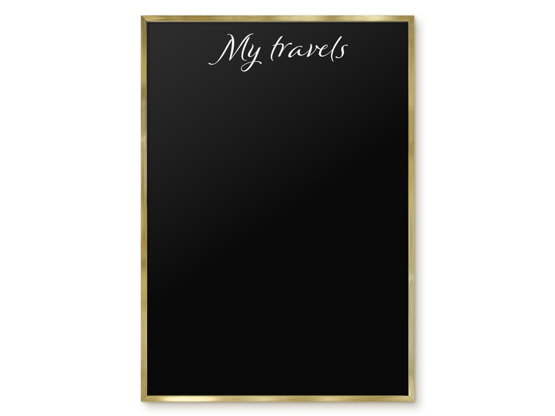 Quadro magnético de parede "Minhas Viagens" para o quarto Espelharte (70x100 cm)