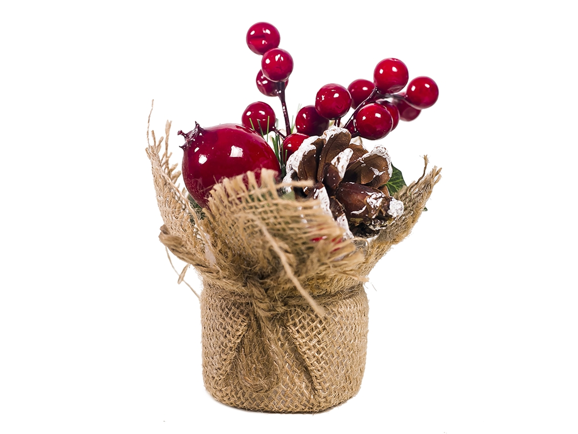 Laxiscreed Decoração Natal Com Pine Cone Artificial E Ramas De Pinheiro Para Mesa, Elegante E Criativa