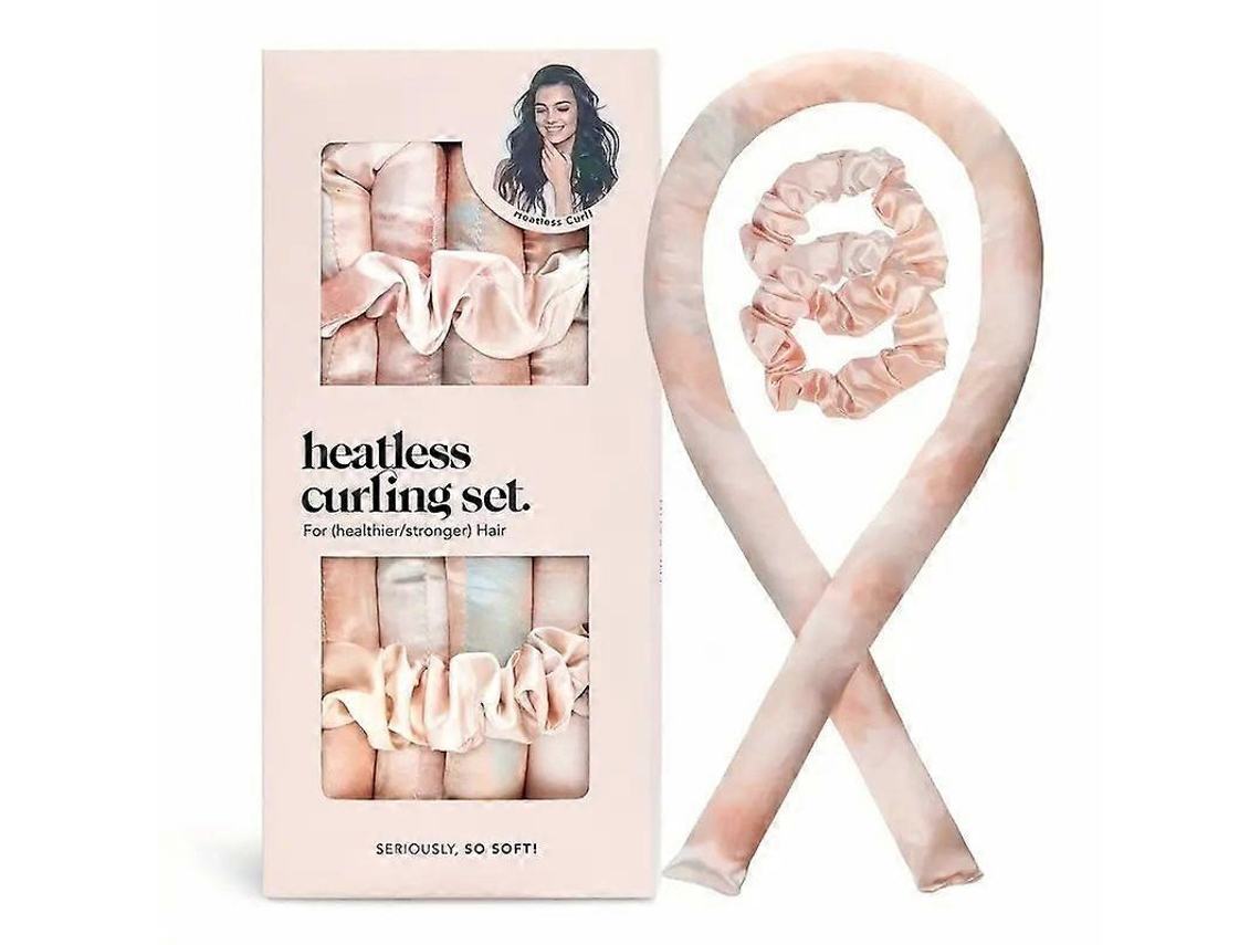 Novo Conjunto De Modelador De Cachos Sem Calor Com Acabamento Acetinado, Ideal Para Penteados Com Efeito Tie Dye Durante O Sono. Hengjian