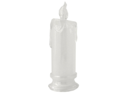 2026 lâmpada de Vela Sem Chama Leve Transparente Perlada, Velas Elétricas Simuladas para Decoração de Mesa e Quarto com Pedestal