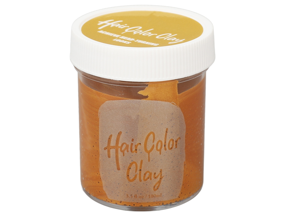 Cera Temporária De Coloração Capilar Profissional Com Ingredientes Gentis Argila De Colorir Cabelo Amarelo 100ml